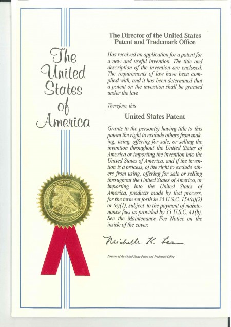 US-Patent Nr. US9174695B1-P1